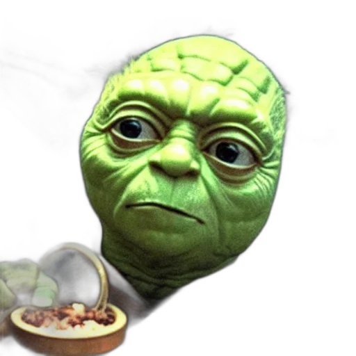 mask, food, staff, creature, 3d render, photorealistic, concept art, outer space transparent PNG cut-out