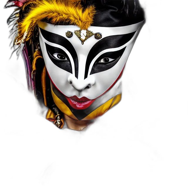 mask, face, jewelry, crown, fantasy art, photorealistic, concept art, 3d render transparent PNG cut-out