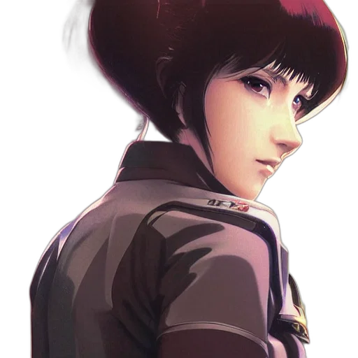 face, staff, jacket, robot transparent PNG cut-out