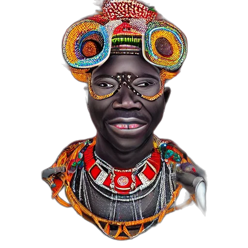 mask, face, crown, jewelry, photorealistic, concept art, cartoon, highly transparent PNG cut-out
