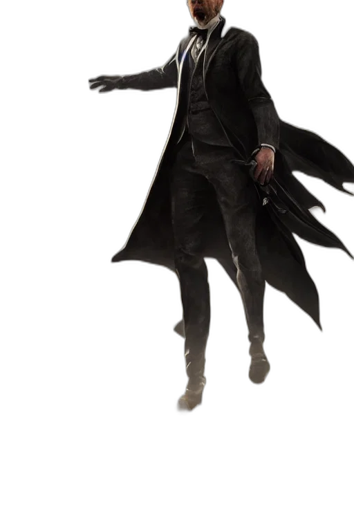 jacket, staff, concept art, 3d render transparent PNG cut-out