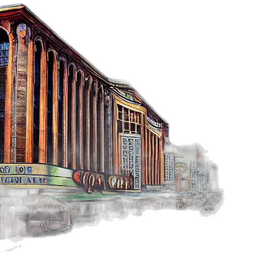 building, concept art, 3d render, photorealistic, watercolor, city street, art, deco transparent PNG cut-out