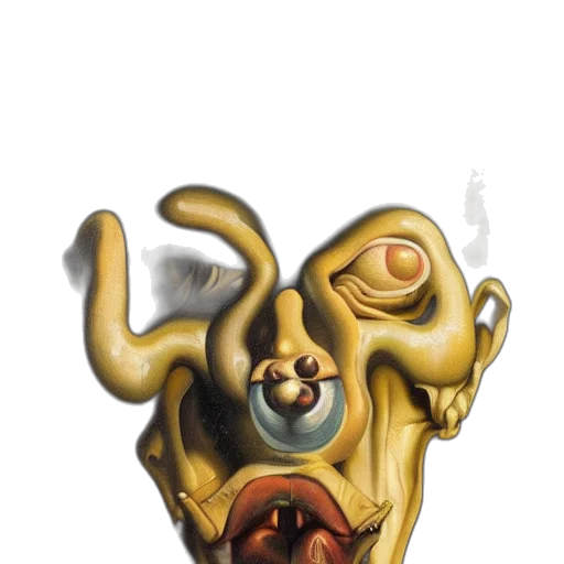 mask, creature, face, staff, concept art, fantasy art, watercolor, photorealistic transparent PNG cut-out