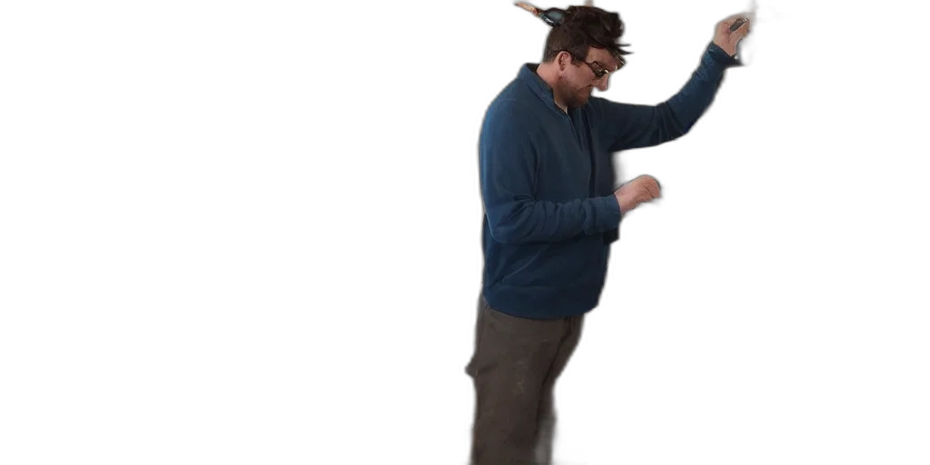 staff, hat, jacket, weapon transparent PNG cut-out
