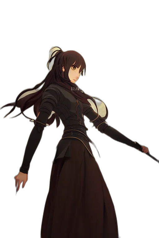staff, sword, weapon, dress transparent PNG cut-out