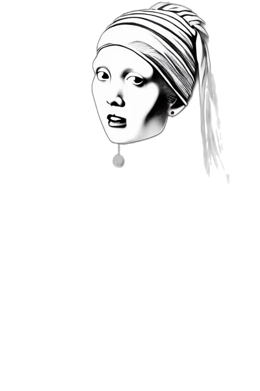 face, mask, jewelry, hair transparent PNG cut-out