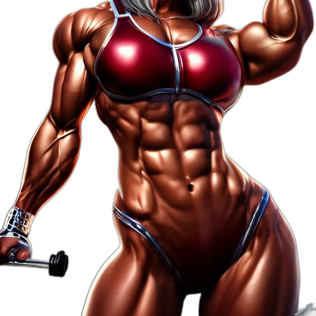 weapon, robot, concept art, comic book art, photorealistic, cartoon, muscle, girl transparent PNG cut-out