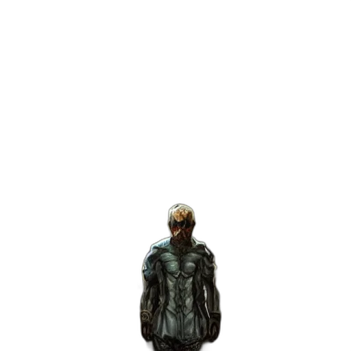 jacket, weapon, mask, sword, comic book art, concept art, pixel art, fantasy art transparent PNG cut-out