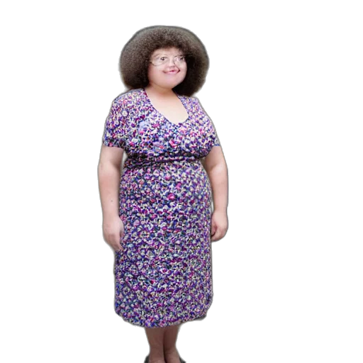 dress, hat, creature, staff transparent PNG cut-out