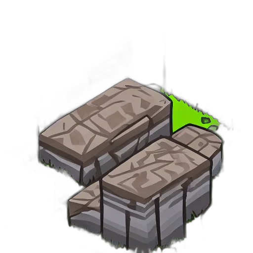 furniture, weapon, food, shoes, concept art, pixel art, 3d render, earth tones transparent PNG cut-out