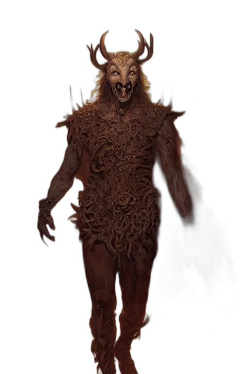 creature, mask, staff, animal transparent PNG cut-out