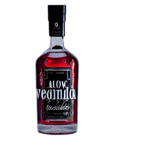 bottle, 3d render, vodka, modern transparent PNG cut-out