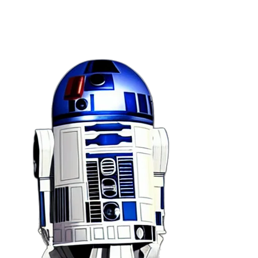 robot, staff, 3d render, pixel art transparent PNG cut-out