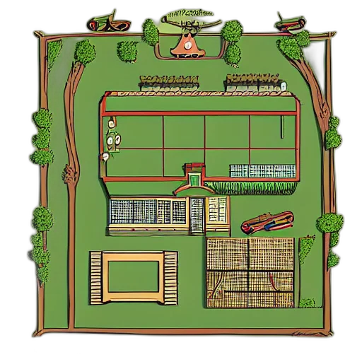 furniture, concept art, forest, section transparent PNG cut-out