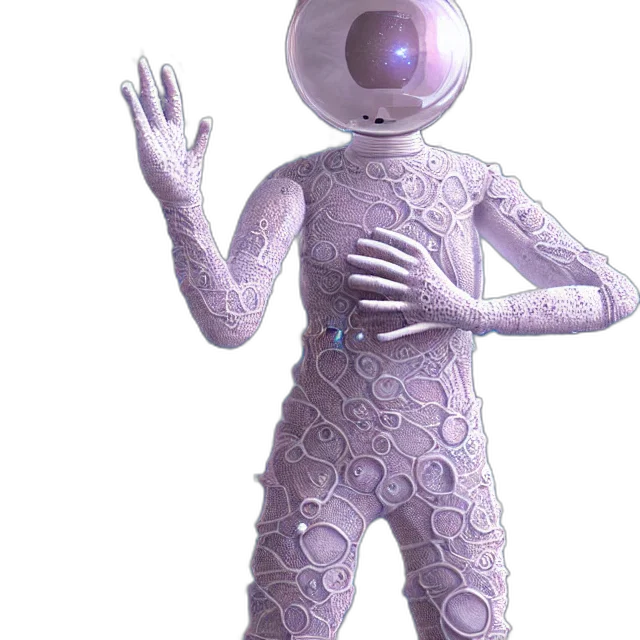 robot, creature, mask, staff transparent PNG cut-out