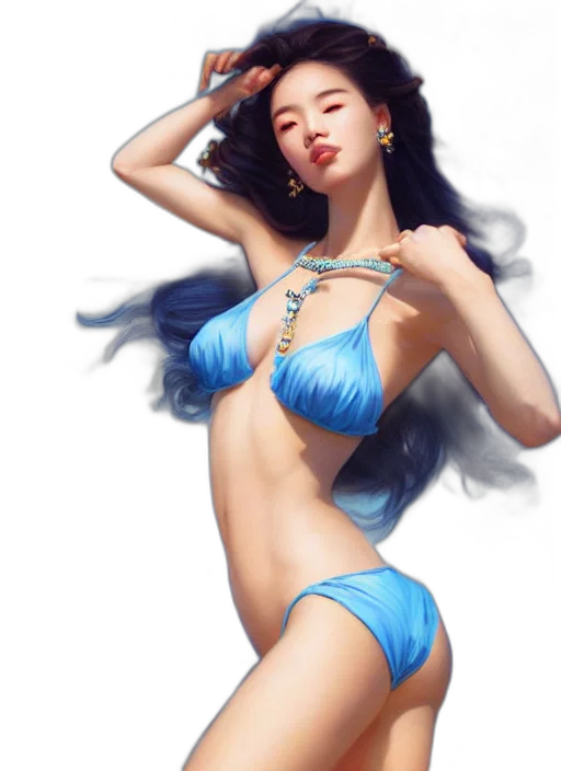 jewelry, photorealistic, fantasy art, concept art, oil painting, beach, underwater, neon lights transparent PNG cut-out