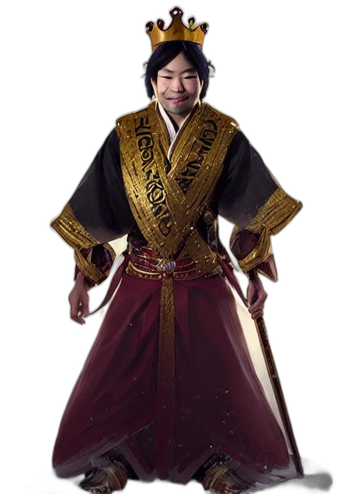 staff, sword, jacket, crown transparent PNG cut-out