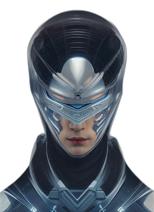 mask, face, robot, concept art transparent PNG cut-out
