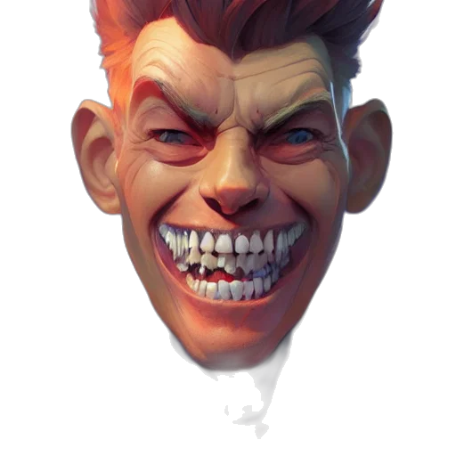 face, mask, creature, staff transparent PNG cut-out