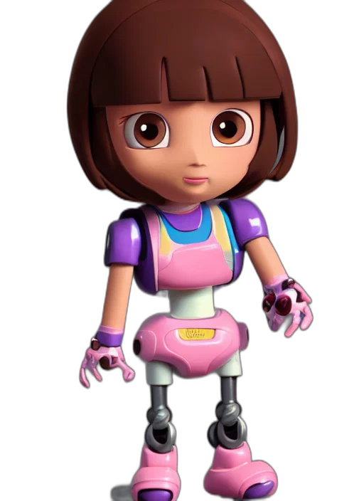 robot, dress, staff, face transparent PNG cut-out