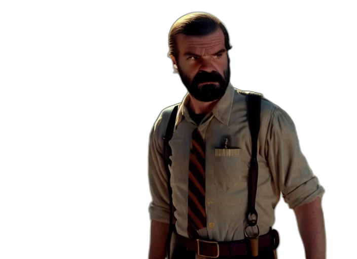 staff, concept art, film, still, jim, hopper, joyce, byers transparent PNG cut-out