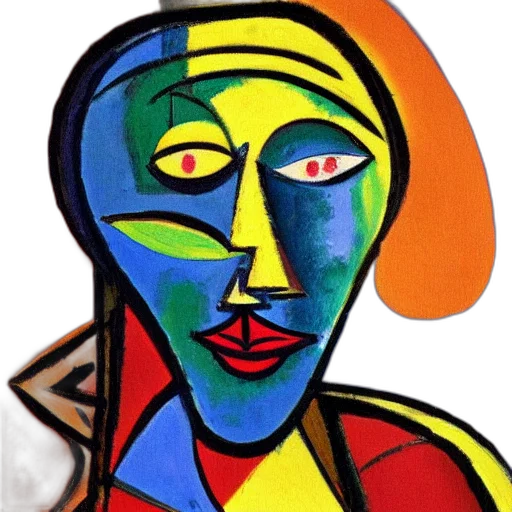 face, mask, oil painting, photorealistic, undiscovered, picasso, oil, painting transparent PNG cut-out