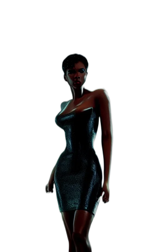 dress, concept art, 3d render, photorealistic transparent PNG cut-out