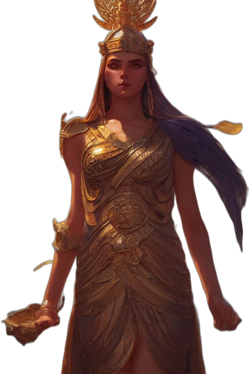 dress, fantasy art, concept art, comic book art, photorealistic, golden, earth tones, dark transparent PNG cut-out