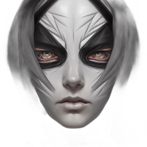 mask, face, creature, fantasy art transparent PNG cut-out