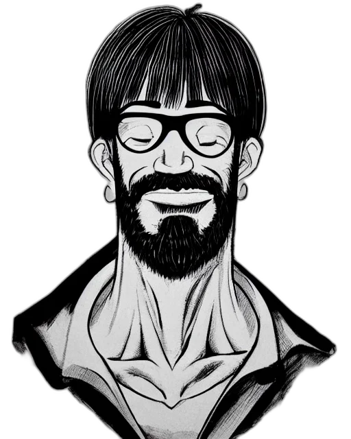 face, jacket, comic book art, cartoon transparent PNG cut-out