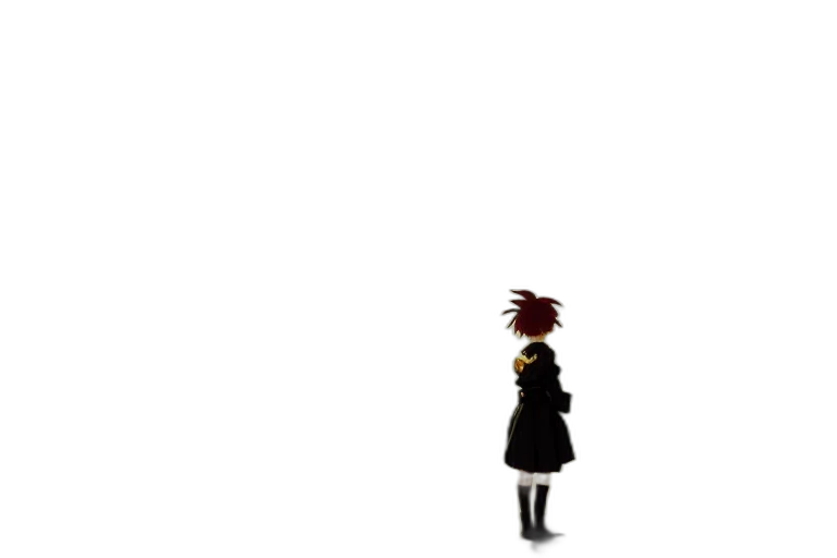 robot, jacket, staff, creature transparent PNG cut-out