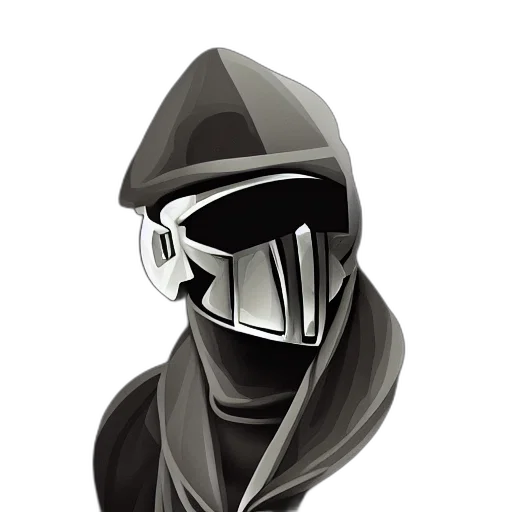 mask, jacket, staff, robot transparent PNG cut-out