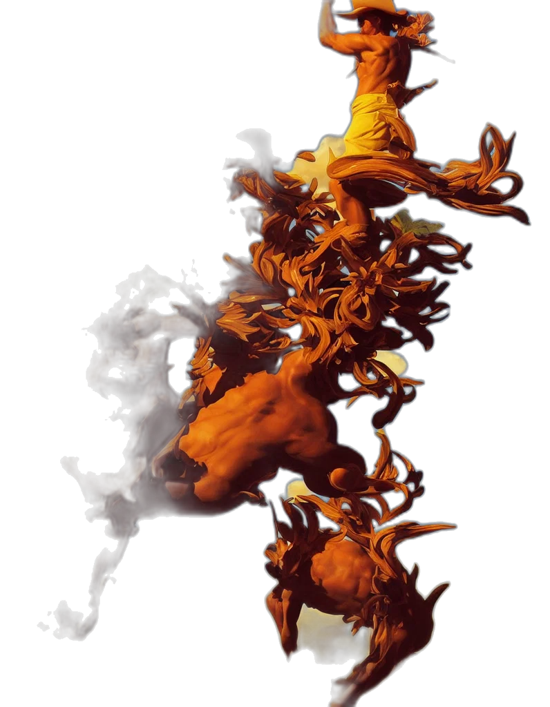dragon, staff, hair, crown transparent PNG cut-out