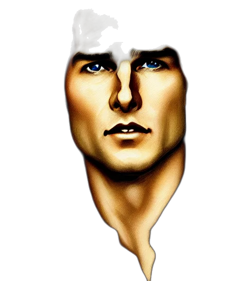 face, mask, robot, hair, photorealistic, comic book art, concept art, cartoon transparent PNG cut-out