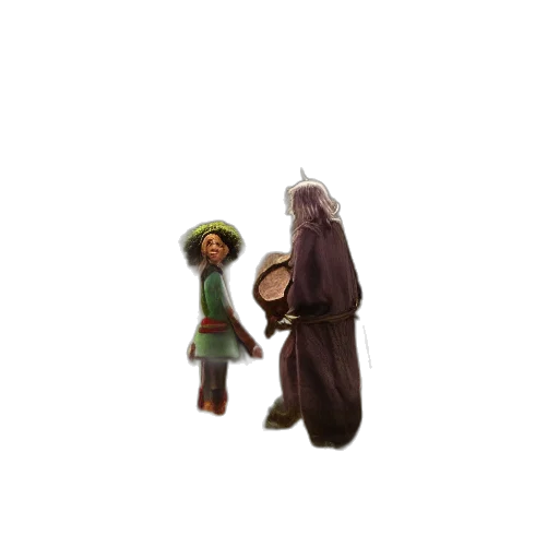 staff, hat, creature, concept art, pixel art, fantasy art, 3d render, forest transparent PNG cut-out