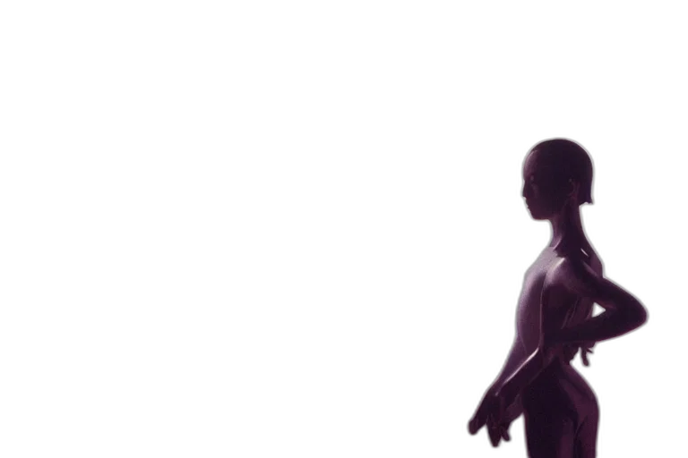 robot, dress, face, creature transparent PNG cut-out