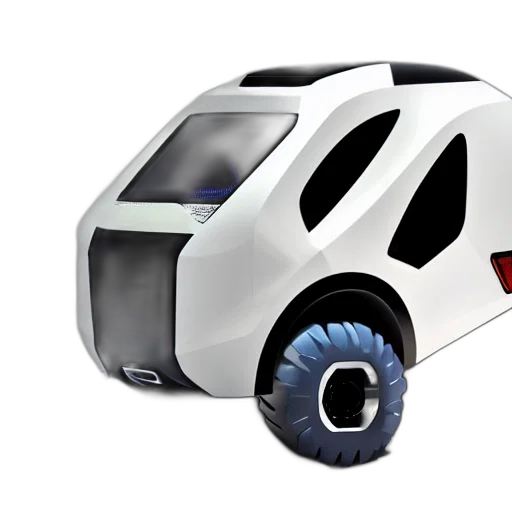 car, robot, concept art, 3d render transparent PNG cut-out