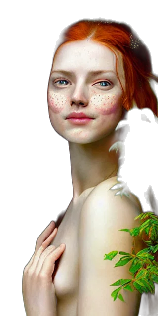 face, mask, creature, dress, photorealistic, fantasy art, concept art, oil painting transparent PNG cut-out