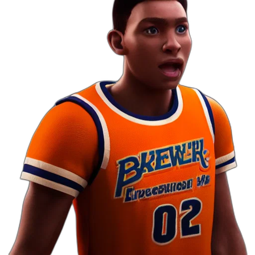 3d render, concept art, cartoon, steve, curry, basketball, player, beautiful transparent PNG cut-out