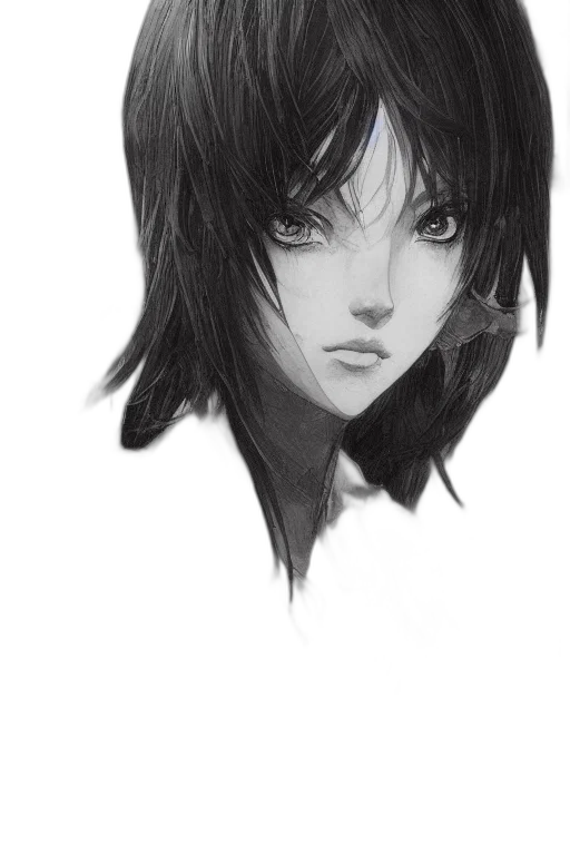 face, mask, hair, robot, photorealistic, pencil sketch, anime, fantasy art transparent PNG cut-out