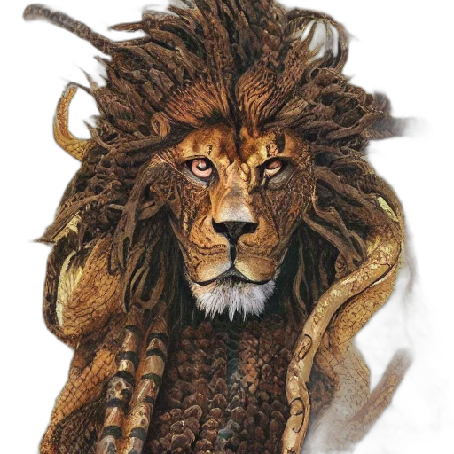 crown, animal, hair, staff transparent PNG cut-out