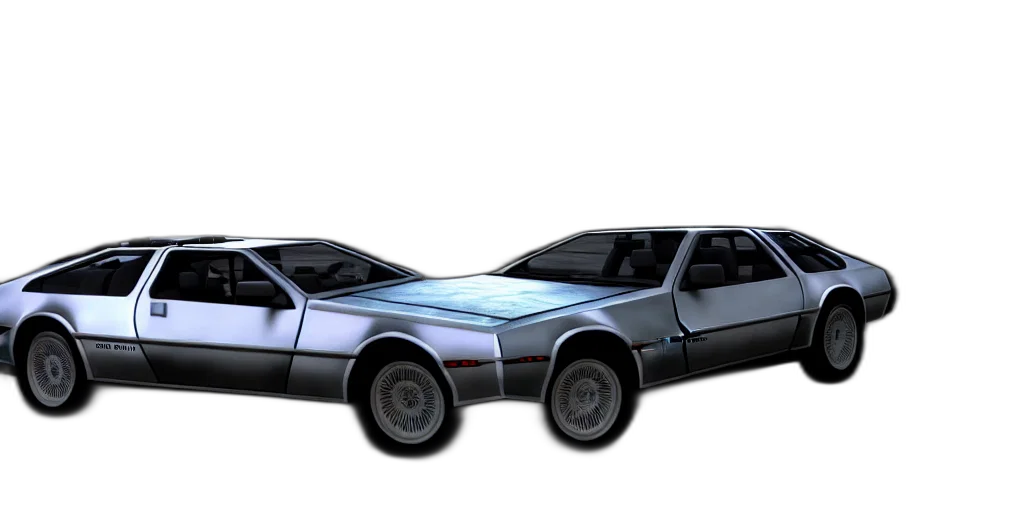 car, vaporwave, concept art, 3d render transparent PNG cut-out