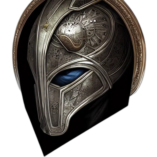 mask, face, jewelry, sword, fantasy art, concept art, 3d render, photorealistic transparent PNG cut-out