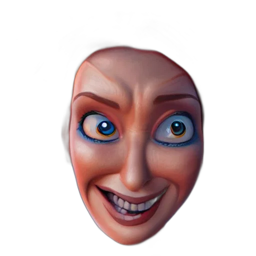 face, mask, creature, robot transparent PNG cut-out