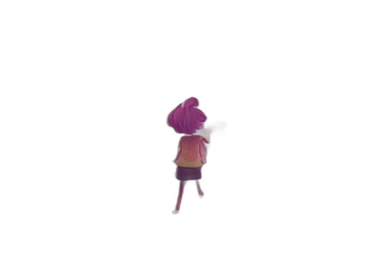 dress, hat, staff, jacket, concept art, 3d render, pixel art, watercolor transparent PNG cut-out