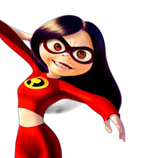 3d render, cartoon, comic book art, concept art, realistic, photo, violet, parr transparent PNG cut-out