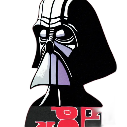 cartoon, pixel art, poster, darth, squidward transparent PNG cut-out