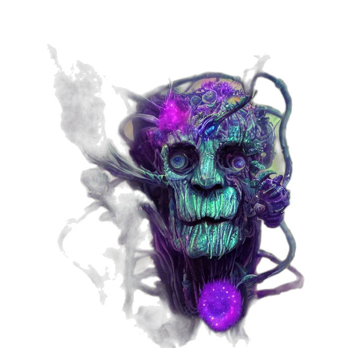 mask, face, creature, crown transparent PNG cut-out