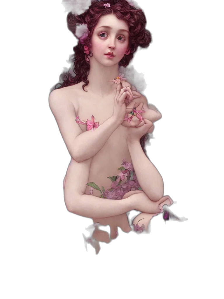 dress, jewelry, crown, fantasy art, concept art, photorealistic, pixel art, underwater transparent PNG cut-out