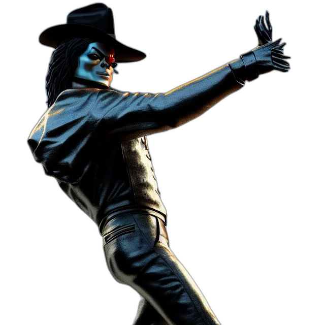 jacket, staff, hat, mask, concept art, 3d render, photorealistic, comic book art transparent PNG cut-out